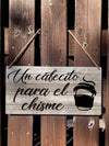 Chisme & Cafecito: Rustic Farmhouse Wooden Wall Art