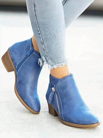 Chic & Versatile Women's Suede Ankle Boots – Your Perfect Footwear for Any Occasion