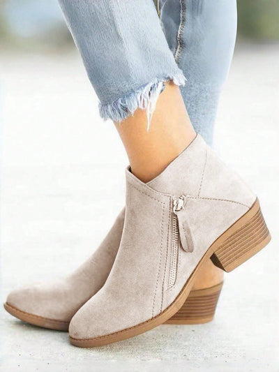 Chic & Versatile Women's Suede Ankle Boots – Your Perfect Footwear for Any Occasion