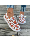 Chic & Comfortable Canvas Skater Shoes with Unique Football Print – Perfect for All Seasons!