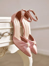 Elegant Pearl-Embellished Butterfly High Heels - Perfect Wedding Footwear for Women