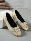 Chic Multi-Color Embroidered Slip-On Flats with Rhinestone Accents - Perfect for Casual Days