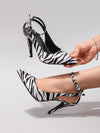 Elegant Women's Patent PU Leather High Heel Sandals with Bow Tie and Back Strap