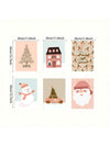 Festive Cheer: 6-Piece Nordic Christmas Canvas Poster Set for Home Décor