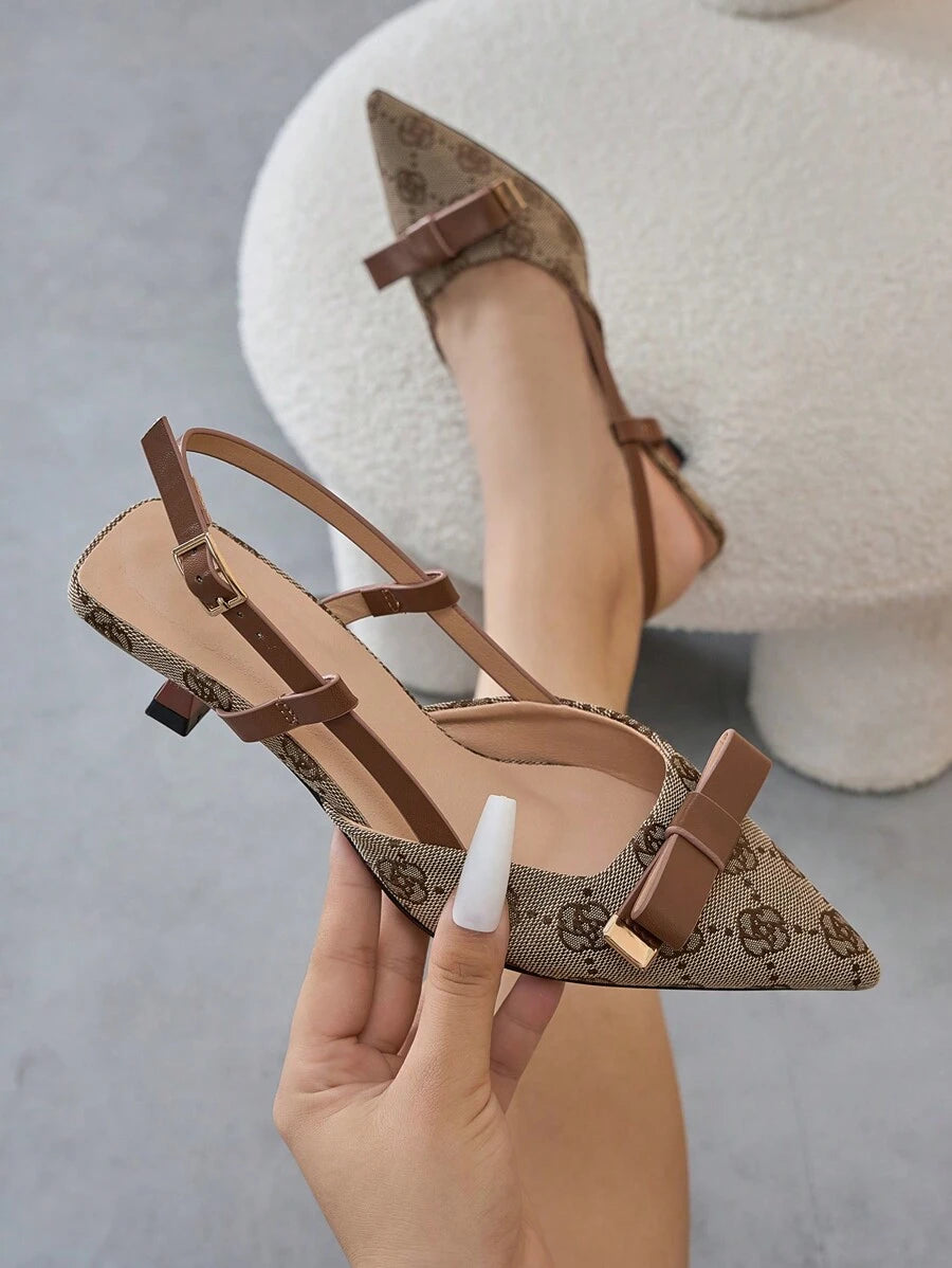 Step into sophistication with these stunning embroidered floral slingback pumps! Featuring intricate floral detailing and a comfortable chunky heel, these beauties are your go-to for weddings, galas, and special celebrations. The slingback design offers secure support while the elegant embroidery adds a touch of artistry to any formal outfit. Whether you're dancing the night away or making a grand entrance, these pumps deliver style and comfort in one fabulous package. Elevate your event look with timeless 