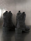 Chic Minimalist Ankle Boots with Glitter Detail – Comfortable, Anti-Slip, and Versatile Style