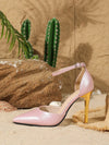 Chic Solid Color Peep-Toe High Heel Pumps for Effortless Elegance