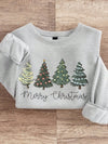 Festive Flair: Women's Loose Fit Christmas Chicken Print Sweatshirt