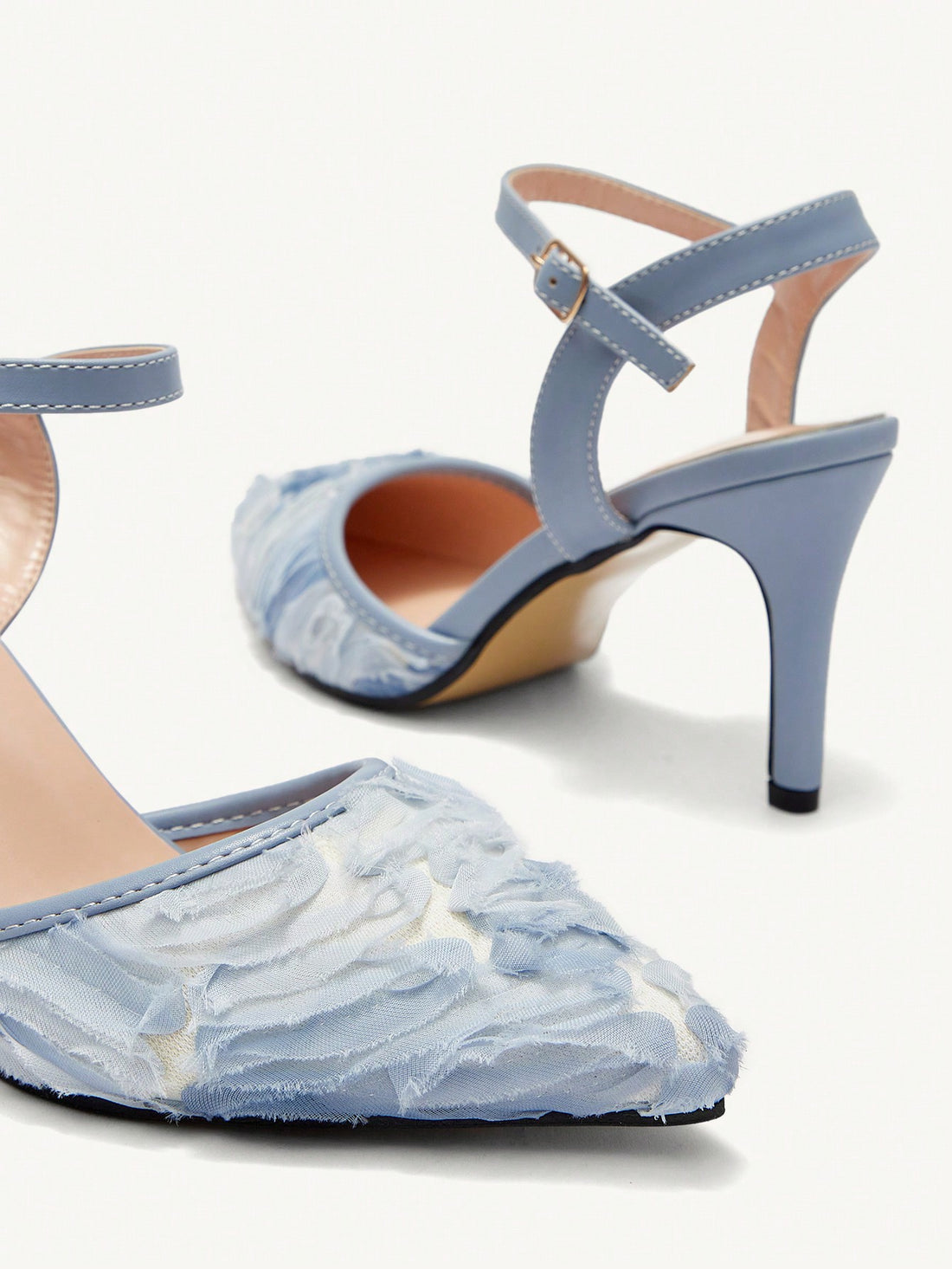 Add a touch of elegance to your wardrobe with our Chic French Lace Stilettos. Made with delicate lace and featuring a pointed-toe design, these pumps will make heads turn. Perfect for adding a dazzling touch to any outfit. (They'll make you feel like a chic French fashionista!)