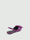 Chic Striped Pointy Toe Bow Tie Flats - Effortless Elegance for Every Occasion