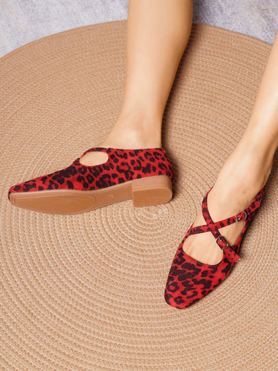 Chic Leopard Print Pointed Flat Loafers: Stylish & Comfortable Soft-Sole Footwear for Women