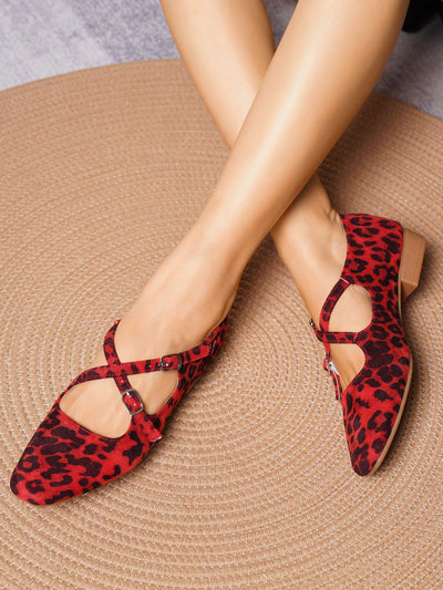 Chic Leopard Print Pointed Flat Loafers: Stylish & Comfortable Soft-Sole Footwear for Women