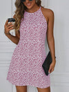 Chic Allover Print Halter Dress - Effortless Style for Any Occasion!