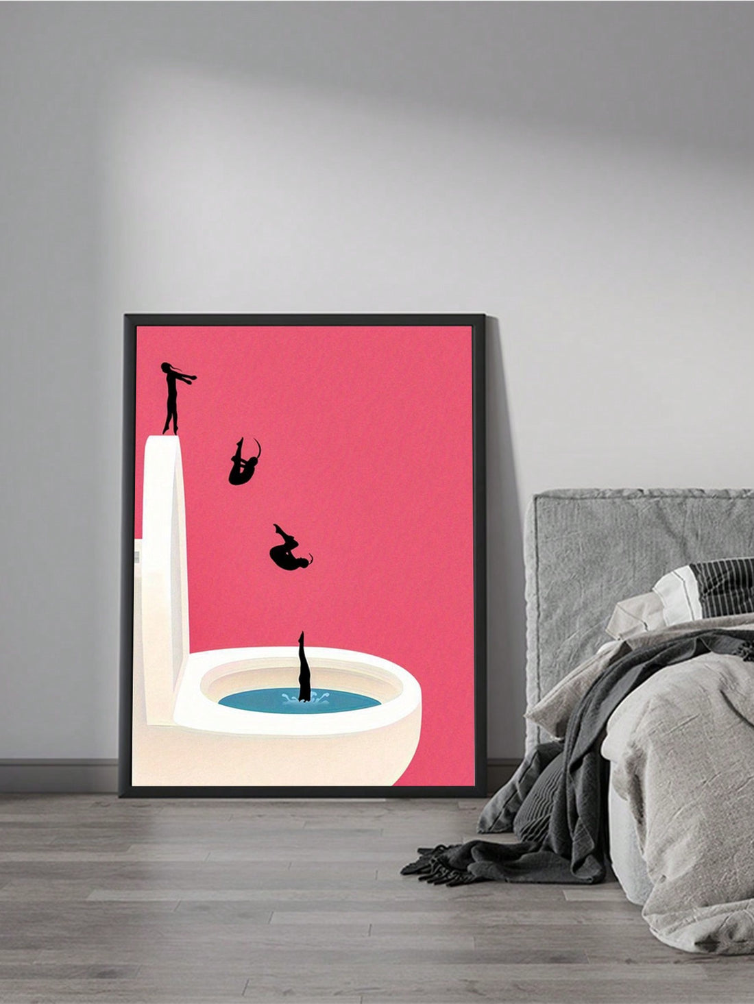 Add a touch of whimsy to your home decor with our Whimsical Vintage Pink Toilet Jump canvas wall art. This playful piece features a charming vintage design that is sure to make your space feel chic and stylish. Made with high-quality materials, this art is durable and perfect for adding a fun and unique touch to any room.