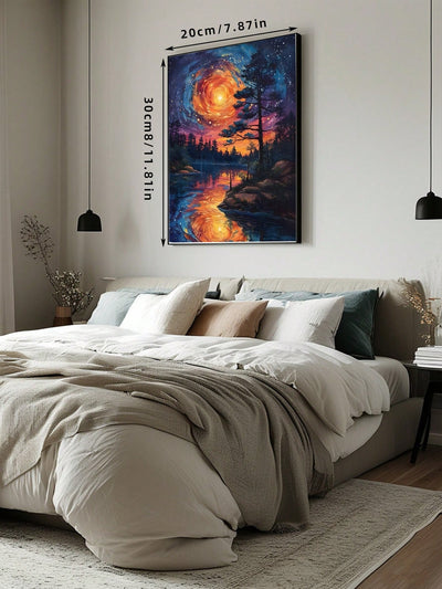 Starry Night Serenity: Van Gogh-Inspired Canvas Art for Timeless Home Decor