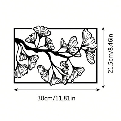 Elegant Minimalist Plants Metal Wall Art Sign – Perfect Décor for Any Room