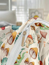 Cozy Leaves Printed 3-Piece Brushed Polyester Bedding Set - Duvet Cover & Pillow Cases