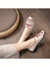 Chic Retro Embroidered Net Cloth Flats - Breathable Versatile Women's Shoes