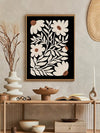 Bohemian Bliss: Abstract Floral Art Poster for Stylish Home Decor