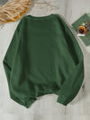 Cozy Casual Christmas Print Fleece-Lined Sweatshirt for Women