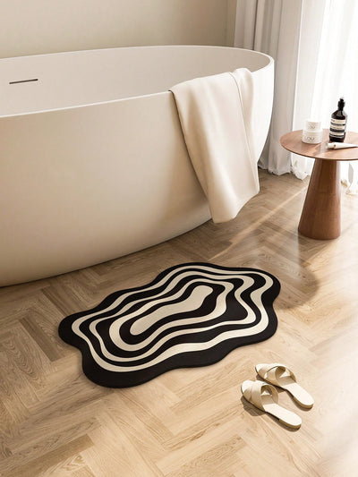 Stylish Diatomaceous Earth Bathroom Mat - Absorbent & Anti-Slip Entrance Rug