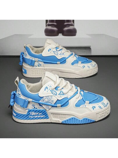 Step up your outdoor game with these versatile sneakers! Perfect for both outdoor activities and skateboarding, the non-slip design keeps you steady on your feet. With a casual lace-up style, these sneakers are as convenient as they are stylish. Get ready to conquer your next adventure!