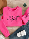 Cozy Letter Print Long Sleeve Sweatshirt - Perfect for Casual Fall & Winter Style