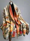 Elegant Butterfly Floral Jacquard Scarf: Warm Faux Cashmere Shawl for Autumn & Winter