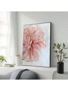 Elegant Pink Peony Canvas Art with Gold Accents – Modern Nordic Wall Decor for Any Space