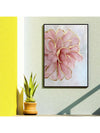 Elegant Pink Peony Canvas Art with Gold Accents – Modern Nordic Wall Decor for Any Space