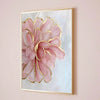 Elegant Pink Peony Canvas Art with Gold Accents – Modern Nordic Wall Decor for Any Space