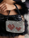 Chic Y2K Diamond Love Evening Bag: Perfect for Parties, Prom, and Date Nights