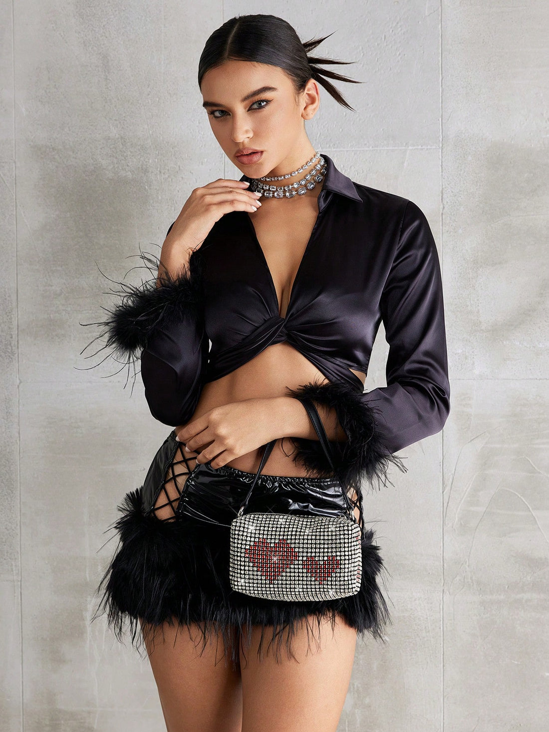 Carry your essentials in style with the Chic Y2K Diamond Love Evening Bag! Perfect for parties, prom, and date nights, this bag exudes elegance and sophistication. With its unique diamond-shaped design and stunning embellishments, this bag will surely turn heads and make you feel like the star of the night.
