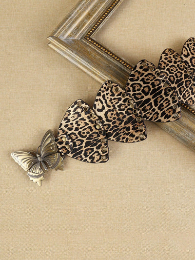 Chic Leopard Print Butterfly Waist Belt - Bohemian Style for All Seasons