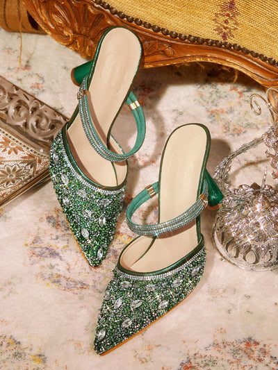 Glamorous Pointed Toe Glitter High Heel Pumps for a Dazzling Night Out