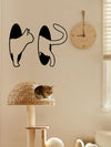 Whimsical Metal Cat Silhouette Wall Decor – Purr-fect for Year-Round Home & Outdoor Festivities