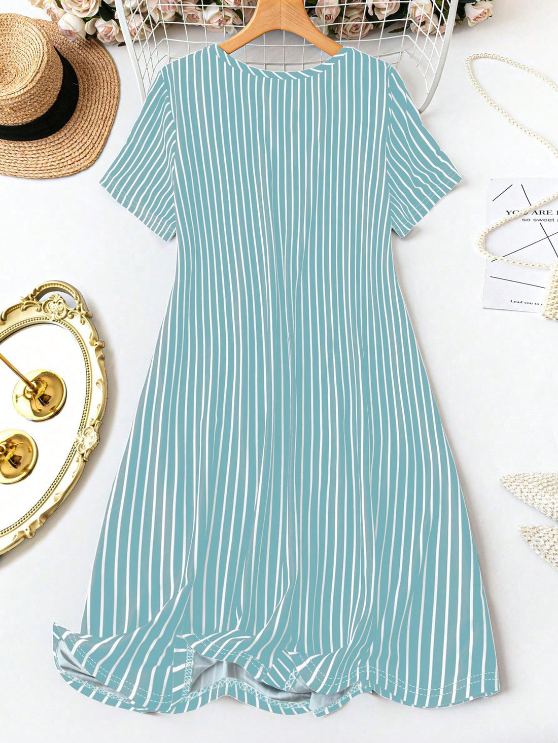 Stay chic and cozy this winter with our striped plus size casual dress! With double pockets for added convenience, this dress is perfect for any occasion. Stay warm and stylish with ease.