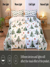 Festive Sparkle: 3-Piece Christmas Tree Bedding Set for Cozy Holiday Celebrations