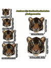 Cozy Safari: Plush Animal-Shaped Anti-Slip Floor Mat - Leopard & Tiger Design