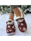 Cozy Comfort: Fashionable Fleece Snowflake Ankle Boots for Winter Wonders