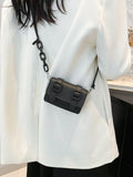Lifestyle styling of multicolor mini bag with casual summer outfit