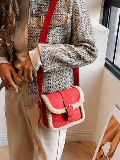 Cozy Furry Mini Deer Crossbody Bag – Cute & Stylish Winter Accessory