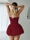 Chic & Elegant Strapless Flare Dress for Effortless Party Style