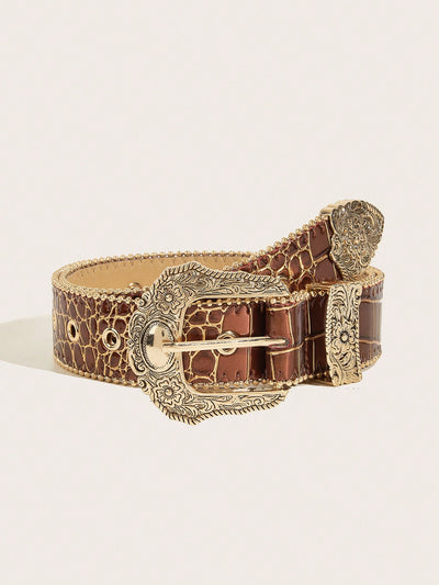 Chic Y2K Star Eye Decor Western Belt – Perfect for Daily Wear and Parties