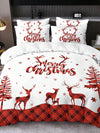 Luxurious 2-3 Piece Bedding Set - Digital Printed Duvet Cover & Pillowcases for Ultimate Comfort & Style