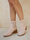 Chic & Sturdy: Women's Platform Round Toe Zipper Western Boots