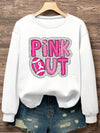 Chic & Cozy: Oversized Drop Shoulder Football Letter Print Sweatshirt for Women