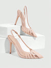 Elegant Apricot Pointed-Toe Stiletto Heels - Perfect for Parties & Weddings