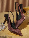 Women's Rhinestone Pointed Toe High Heel Pumps - Glamorous Elegance for All Occasions