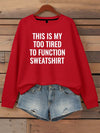 Trendy Slogan Sweatshirt for Women - Let Your Style Speak